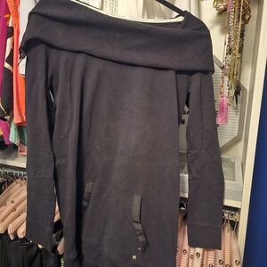 Victoria's Secret Black Off-Shoulder Sweater